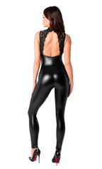Комбінезон Noir Handmade F342 Powerwetlook and lace overall -