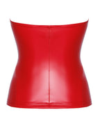 Корсет Noir Handmade F355 Red powerwetlook corset -