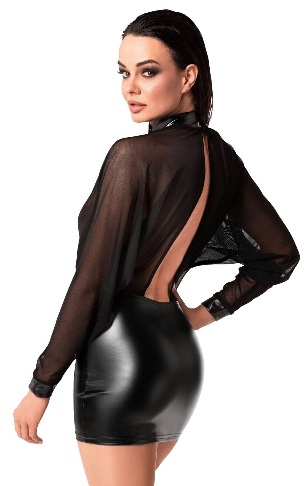Noir Handmade (Польща) Сукня Noir Handmade F348 Powerwetlook and tulle dress - M
