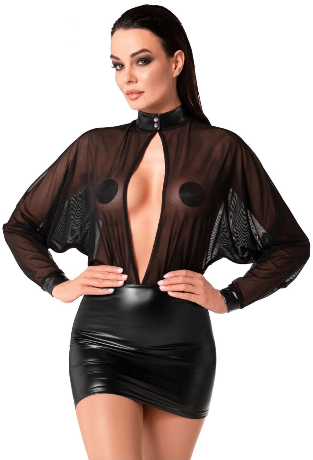 Noir Handmade (Польща) Сукня Noir Handmade F348 Powerwetlook and tulle dress - S