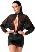 Noir Handmade (Польща) Сукня Noir Handmade F348 Powerwetlook and tulle dress - 3XL