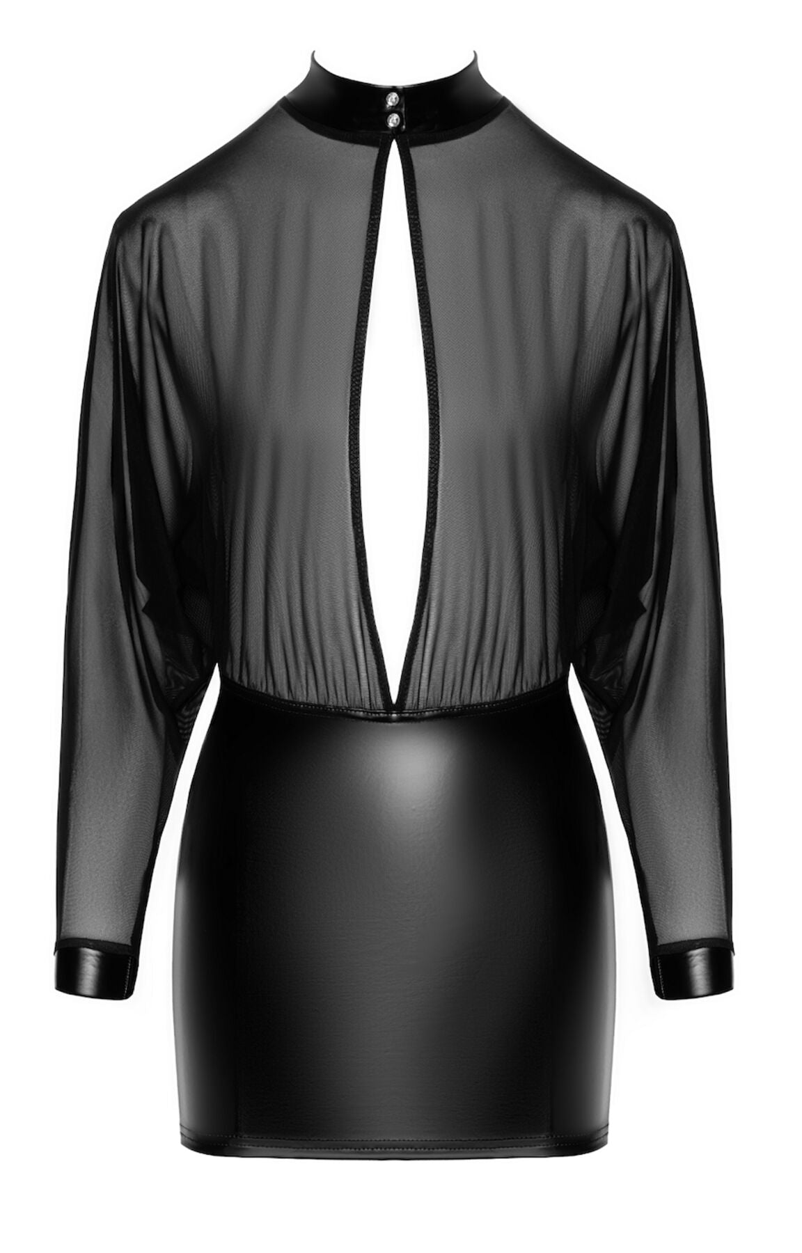 Noir Handmade (Польща) Сукня Noir Handmade F348 Powerwetlook and tulle dress - 4XL
