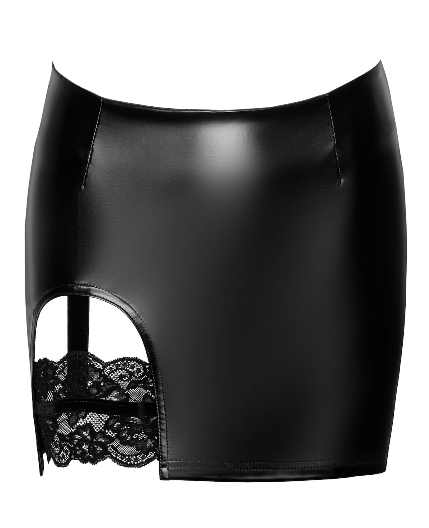 Noir Handmade (Польща) Спідниця Noir Handmade F345 Powerwetlook skirt with garter - L