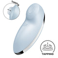 Вібростимулятор-пульсатор Satisfyer Tap & Climax 2 Blue, ефект постукування пальцем