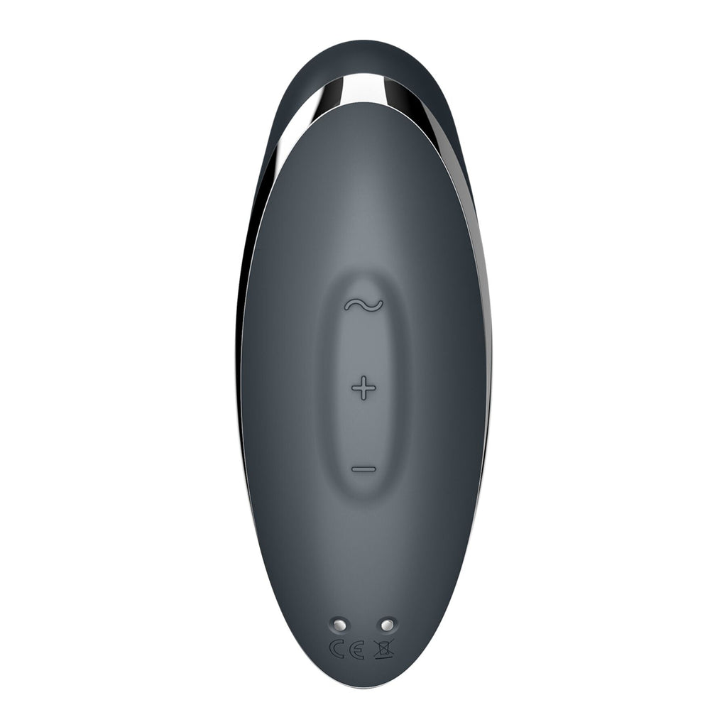 Вібростимулятор-пульсатор Satisfyer Tap & Climax 2 Grey, ефект постукування паль