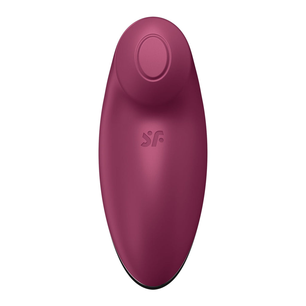 Вібростимулятор-пульсатор Satisfyer Tap & Climax 2 Red, ефект постукування пальц