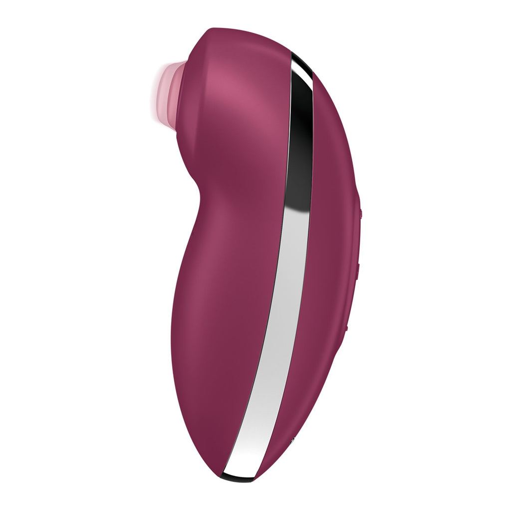 Вібростимулятор-пульсатор Satisfyer Tap & Climax 2 Red, ефект постукування пальцем