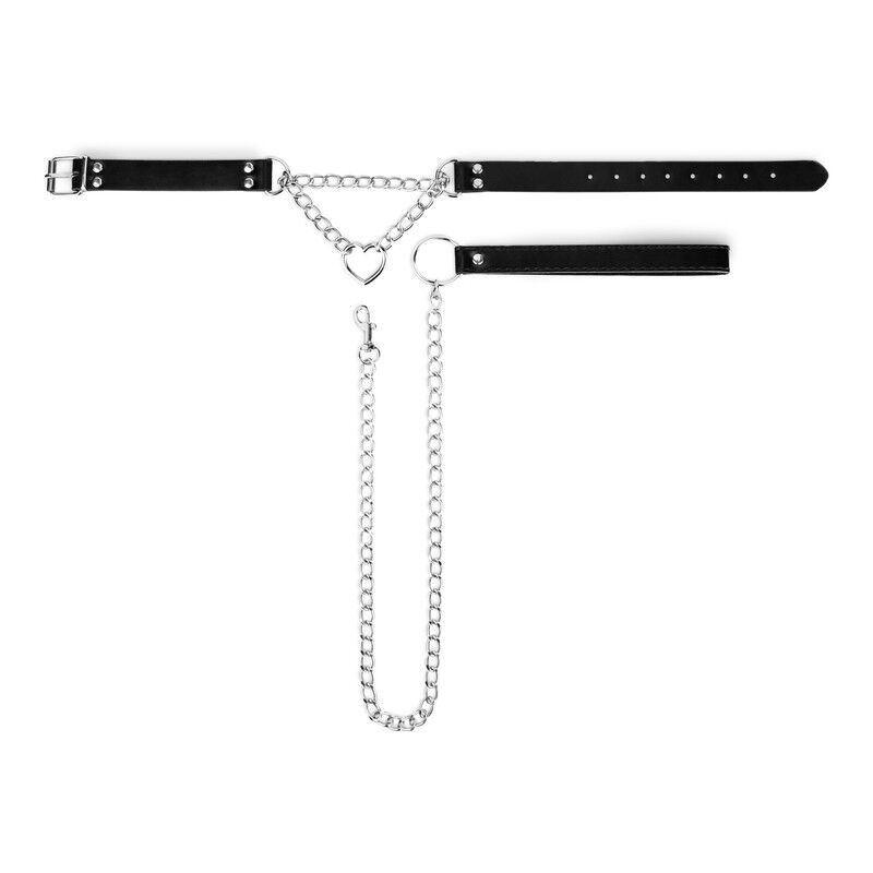 Bedroom Fantasies (Нідерланди) Нашийник з повідцем Bedroom Fantasies: Collar with Chain - Silver