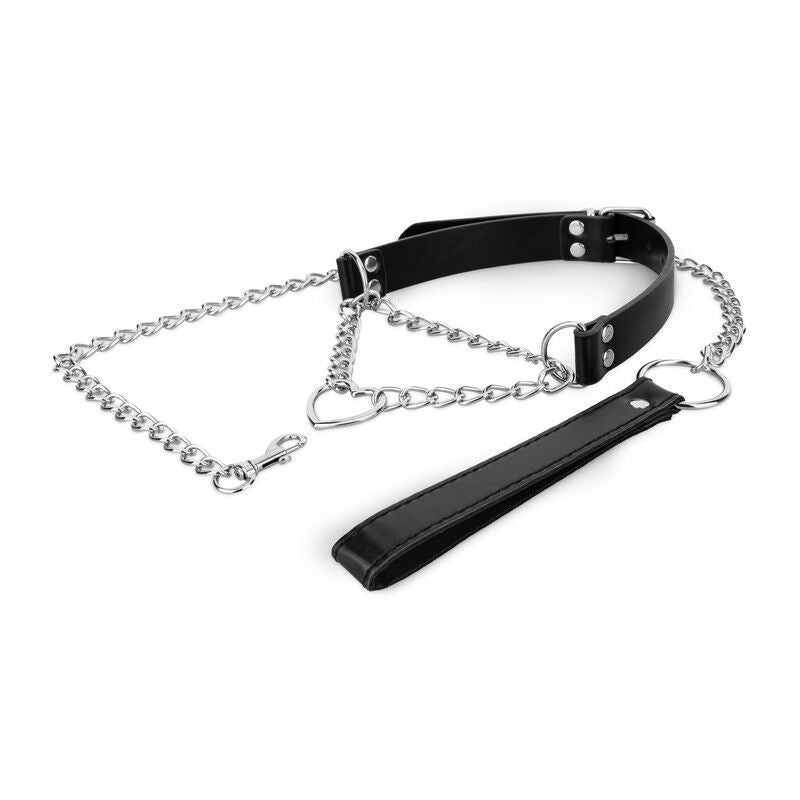 Bedroom Fantasies (Нідерланди) Нашийник з повідцем Bedroom Fantasies: Collar with Chain - Silver