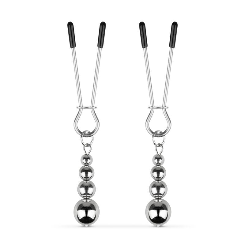 Bedroom Fantasies (Нідерланди) Затискачі для сосків Bedroom Fantasies: Nipple Clamps with Beaded Chain - Silver