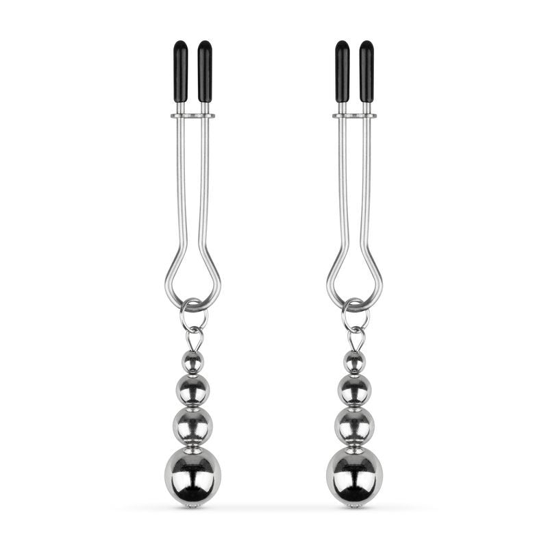Bedroom Fantasies (Нідерланди) Затискачі для сосків Bedroom Fantasies: Nipple Clamps with Beaded Chain - Silver