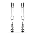 Затискачі для сосків Bedroom Fantasies: Nipple Clamps with Beaded Chain - Silver