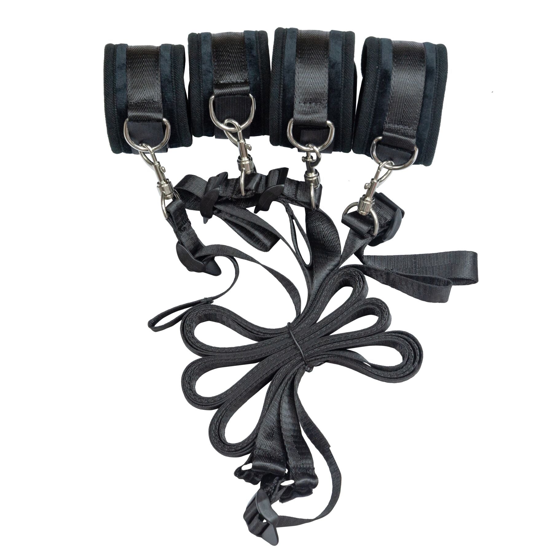 Punishment (Канада) Розтяжка на ліжко Punishment - 5-Piece Bed Restraint Kit - Black