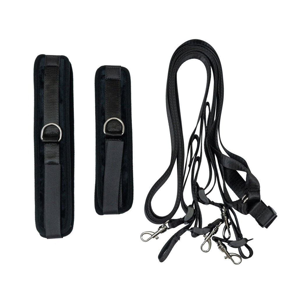 Punishment (Канада) Розтяжка на ліжко Punishment - 5-Piece Bed Restraint Kit - Black