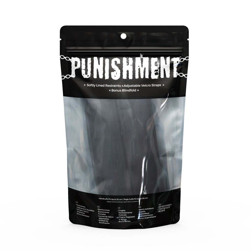 Punishment (Канада) Фіксатори для руки і стегна Punishment - Thigh to Wrist Restraints - Black