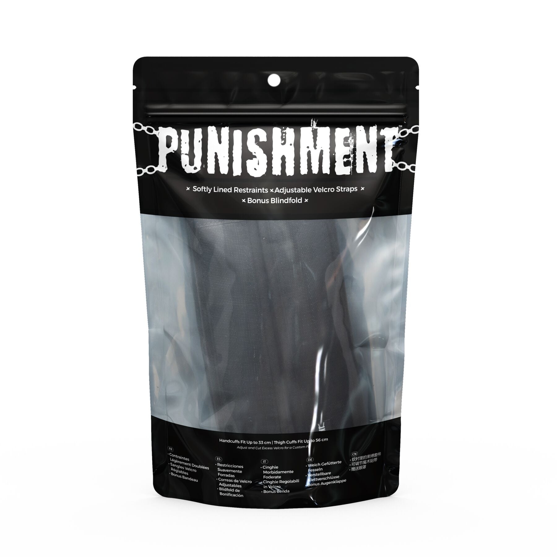 Punishment (Канада) Фіксатори для руки і стегна Punishment - Thigh to Wrist Restraints - Black