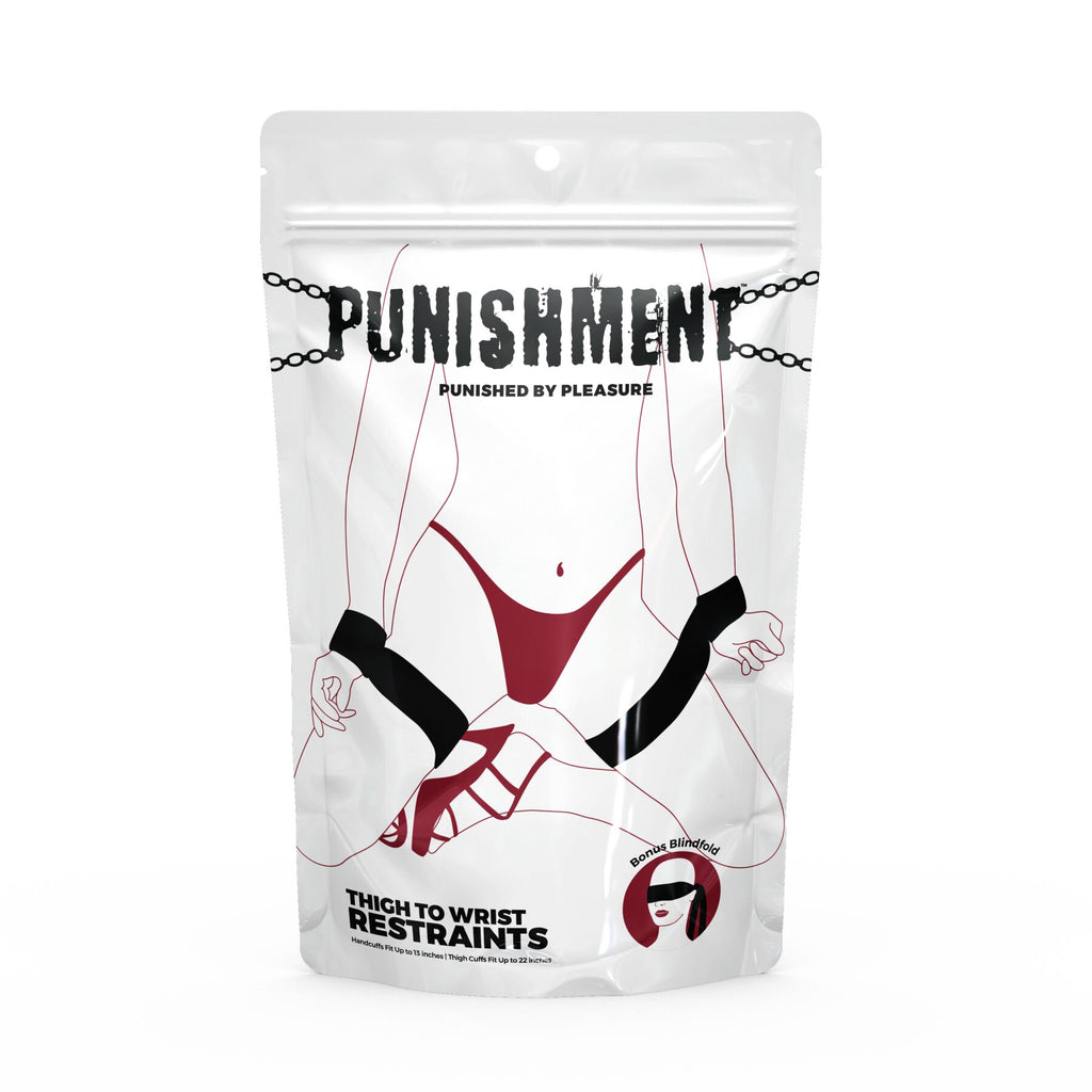 Punishment (Канада) Фіксатори для руки і стегна Punishment - Thigh to Wrist Restraints - Black