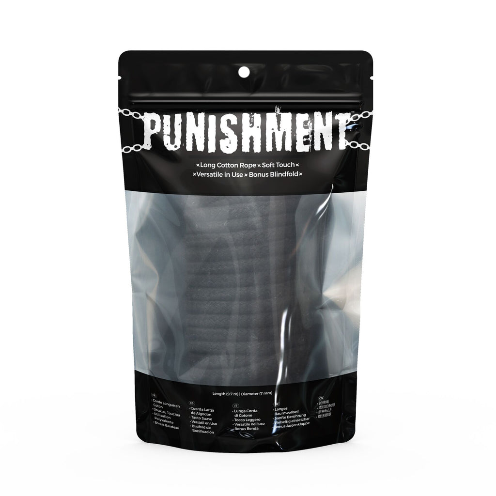 Punishment (Канада) Мотузка для шибарі Punishment - Bondage Rope - Black