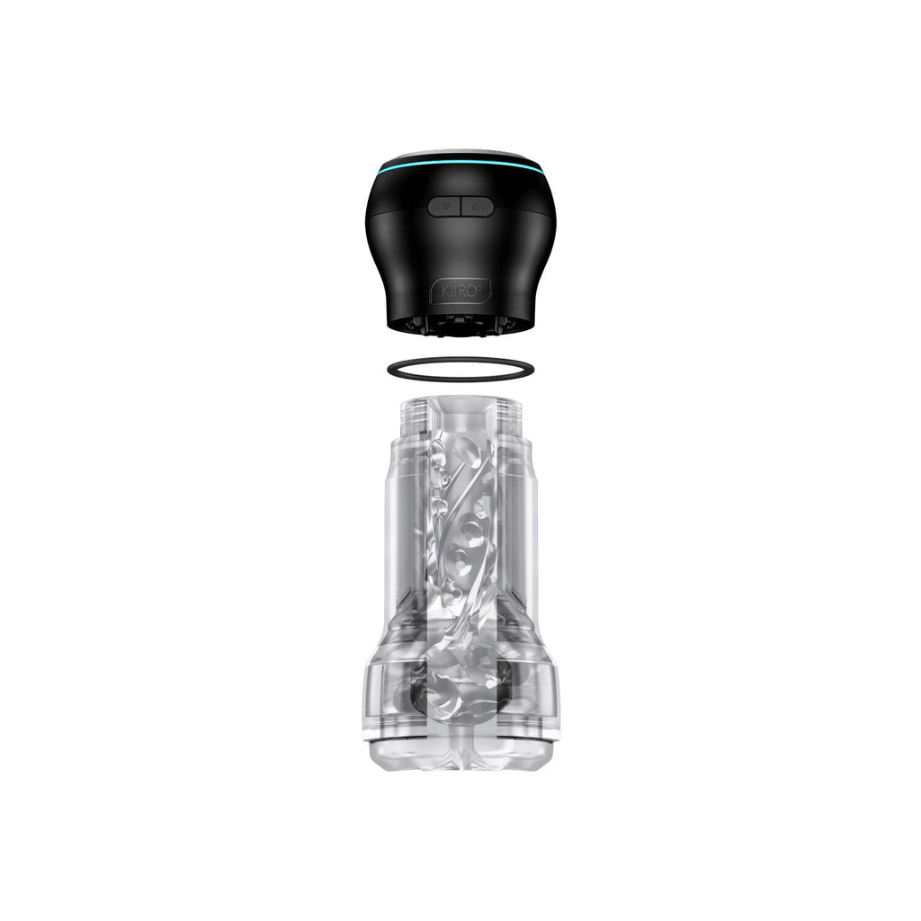 Kiiroo (Нідерланди) Мастурбатор Kiiroo Feel Pocket Crystal зі всмоктувальною інтерактивною насадкою PowerBlow Combo Set