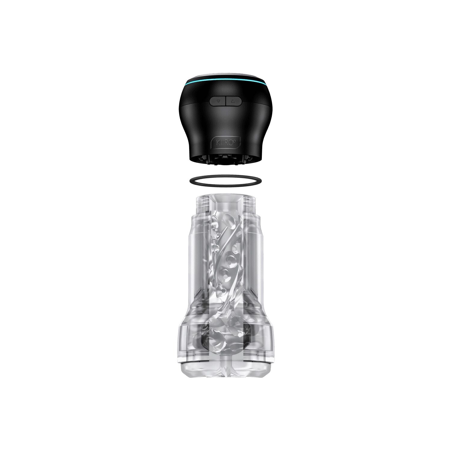 Kiiroo (Нідерланди) Мастурбатор Kiiroo Feel Pocket Crystal зі всмоктувальною інтерактивною насадкою PowerBlow Combo Set