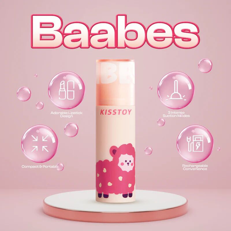 Вакуумний стимулятор KISSTOY Baabes, мініатюрний, 3 рівні інтенсивності вакууму