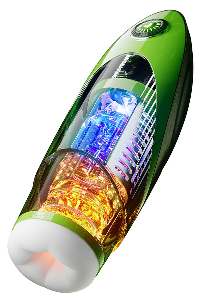 KISSTOY (Китай) Смарт-мастурбатор BANANASOME ROCKET X7, вібрації, стискання, імітація фрикцій, підігрів