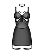 Бебі-дол Obsessive Arrowel chemise, з декоративним чокером та гартерами