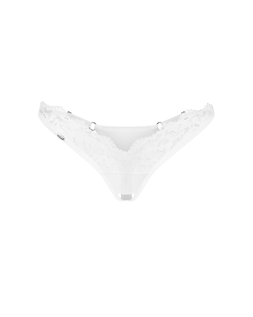 Obsessive (Польща) Трусики-стрінги з мереживом Obsessive Arrowel White crotchless thong L/XL