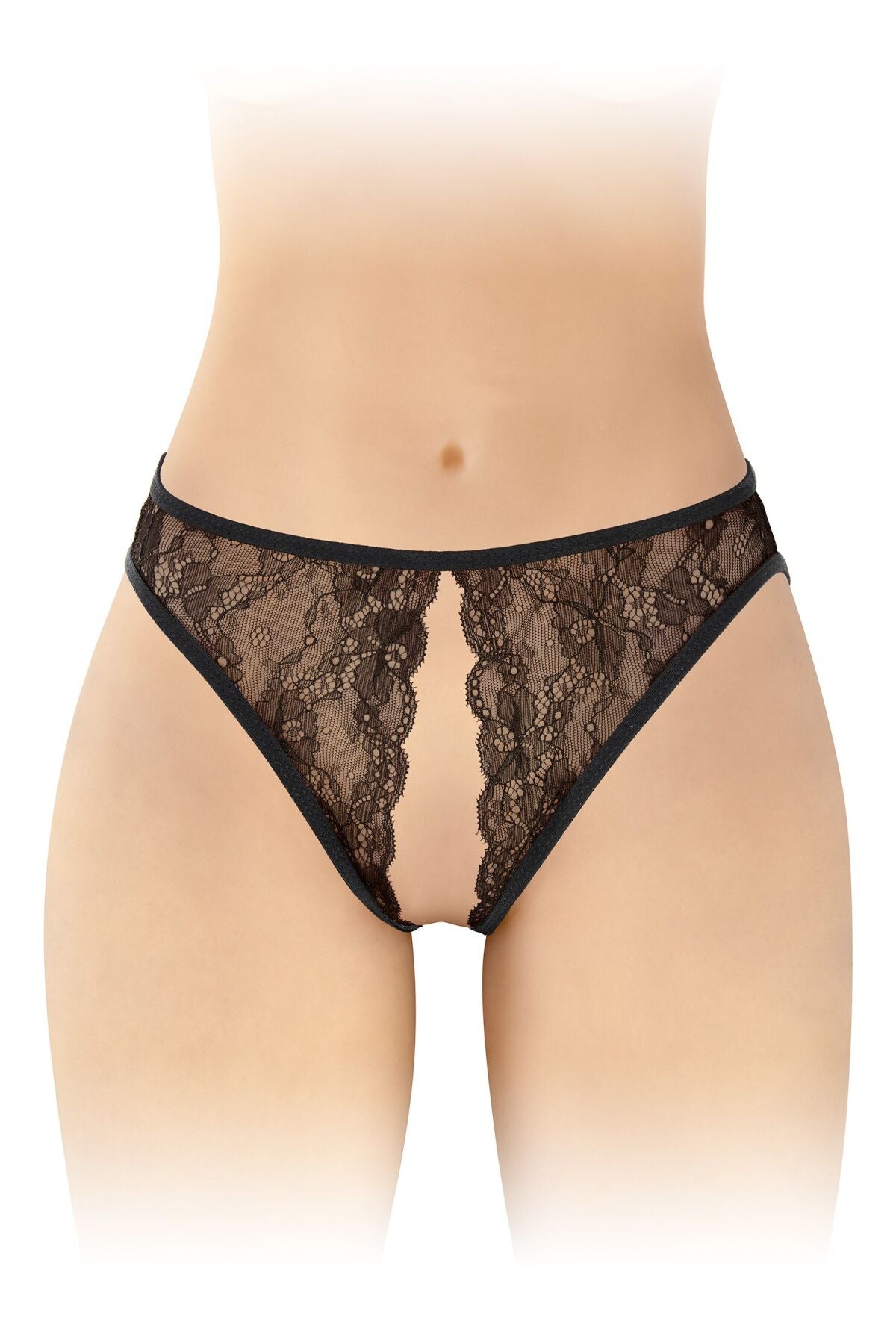 Fashion Secret (Франція) Трусики з відкритим доступом Fashion Secret Victoria Black, мереживо