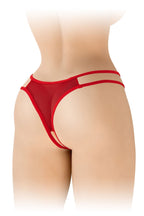 Трусики з відкритим доступом Fashion Secret Victoria Red, мереживо