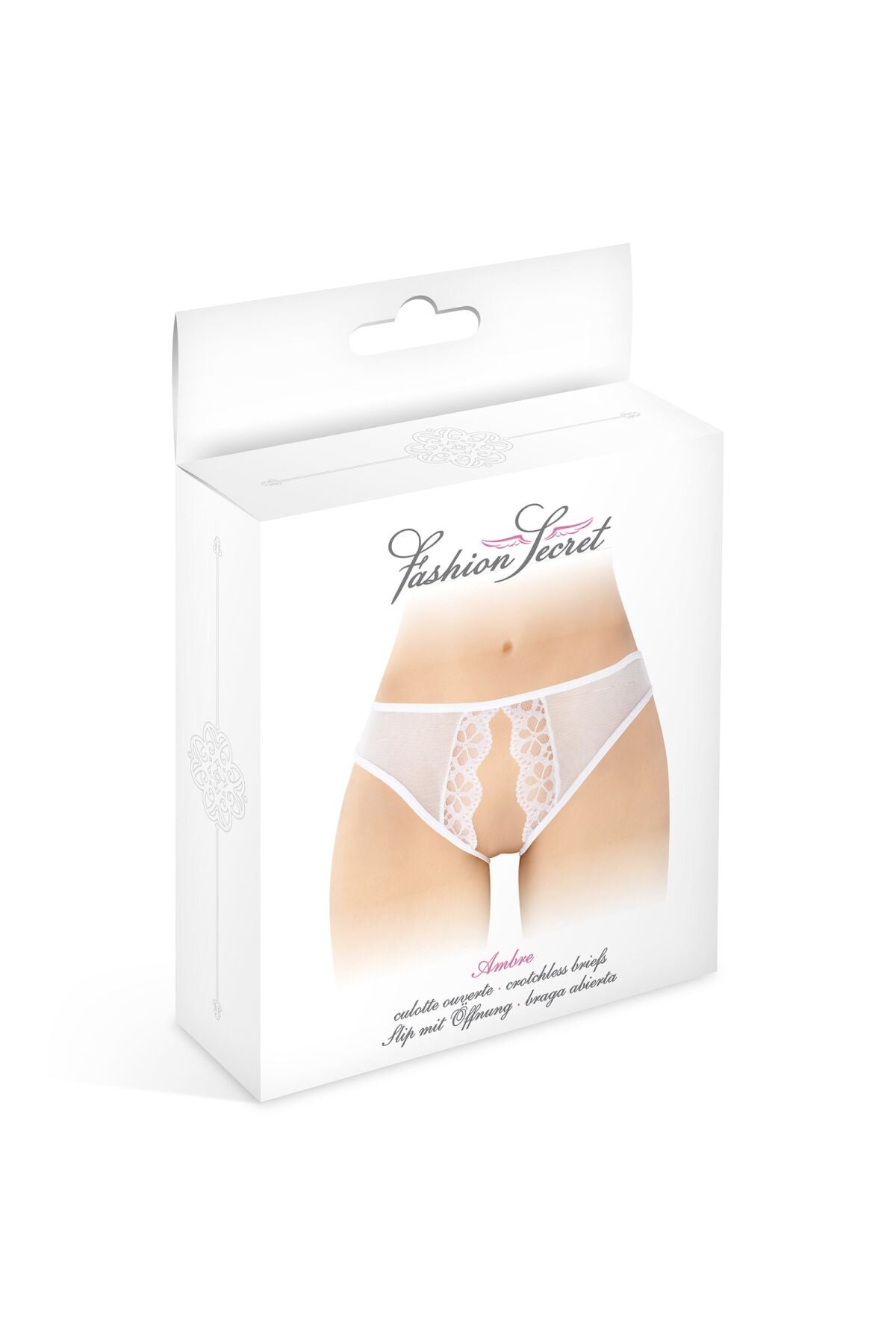 Fashion Secret (Франція) Трусики з відкритим доступом Fashion Secret Ambre White, сітка