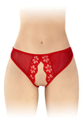 Fashion Secret (Франція) Трусики з відкритим доступом Fashion Secret Ambre Red, сітка