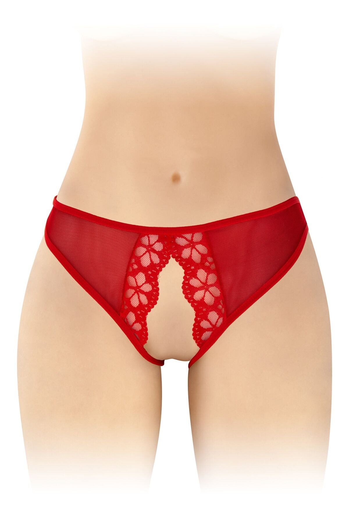Fashion Secret (Франція) Трусики з відкритим доступом Fashion Secret Ambre Red, сітка