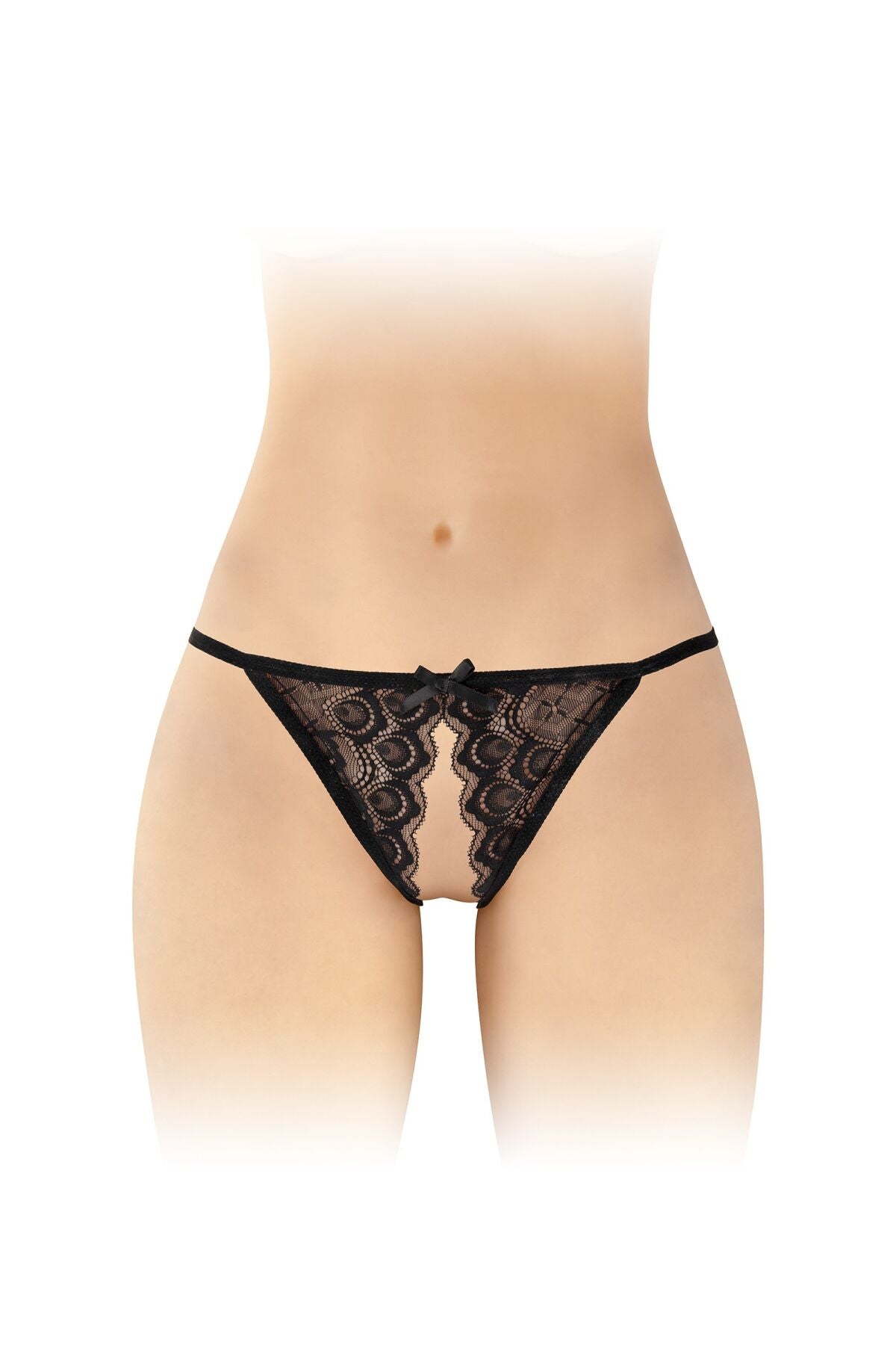 Fashion Secret (Франція) Мереживні трусики з доступом Fashion Secret Zoe Black, з бантиком