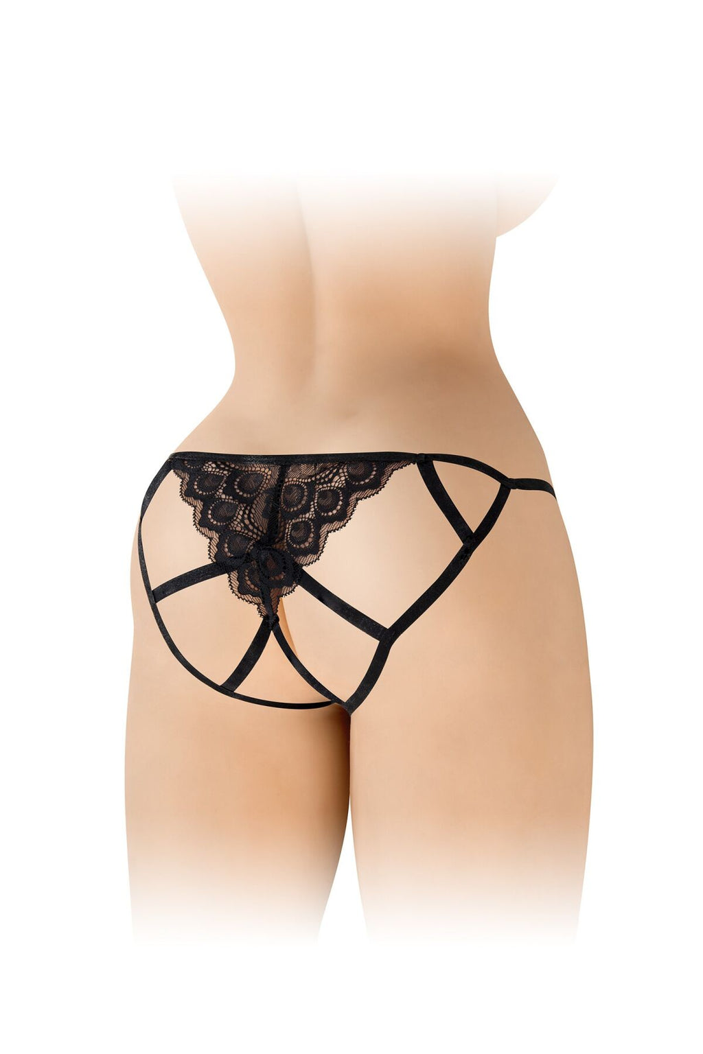 Fashion Secret (Франція) Мереживні трусики з доступом Fashion Secret Zoe Black, з бантиком