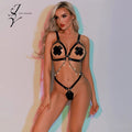 JSY (Китай) Комплект жіночої еротичної білизни JSY 5967 One Size