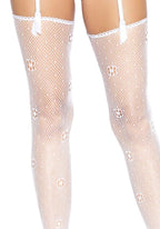 Панчохи Leg Avenue Daisy Dot Fishnet Stockings One Size