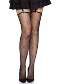 Leg Avenue (США) Панчохи Leg Avenue Daisy Dot Fishnet Stockings One Size Black