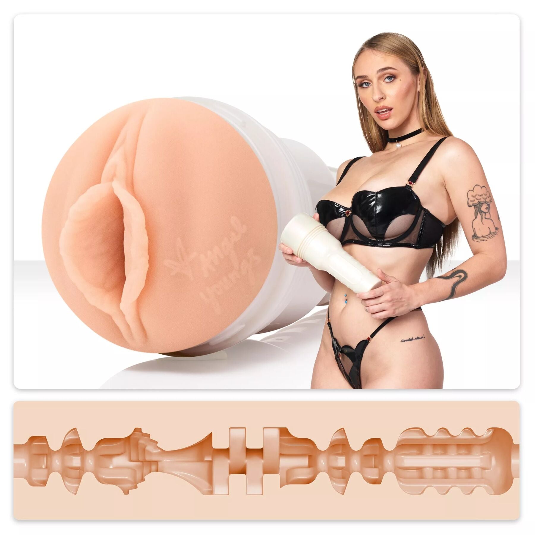 Fleshlight (США) Мастурбатор Fleshlight Girls: Angel Youngs - Sweetness, зі зліпка вагіни, дуже ніжний