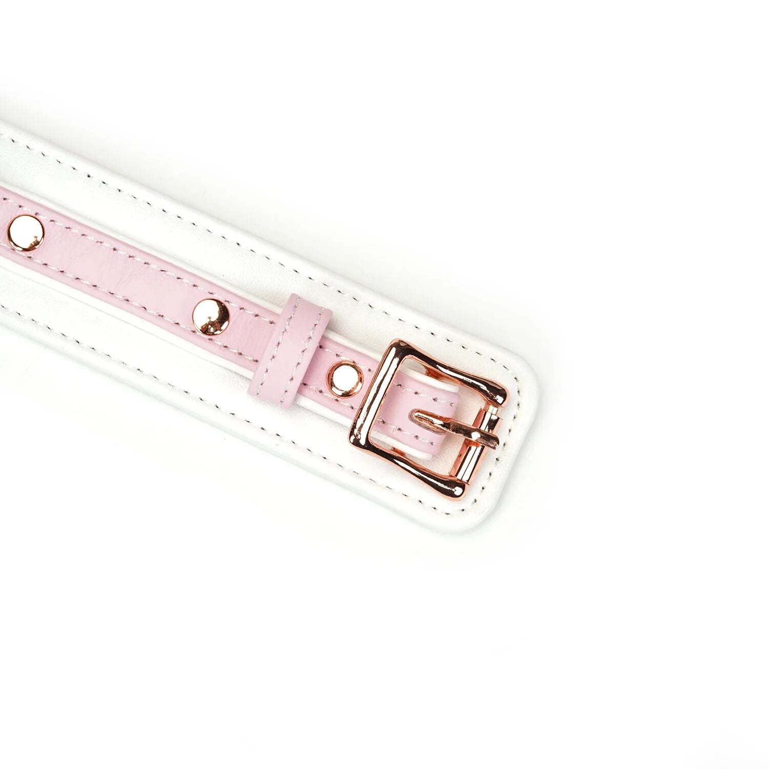 Liebe Seele (Японія) Нашийник з повідцем Liebe Seele White & Pink Fairy Goat Leather Collar