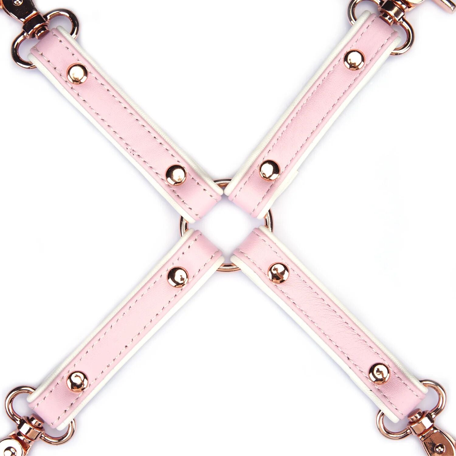 Liebe Seele (Японія) Хрестовина Liebe Seele White & Pink Leather Hogtie