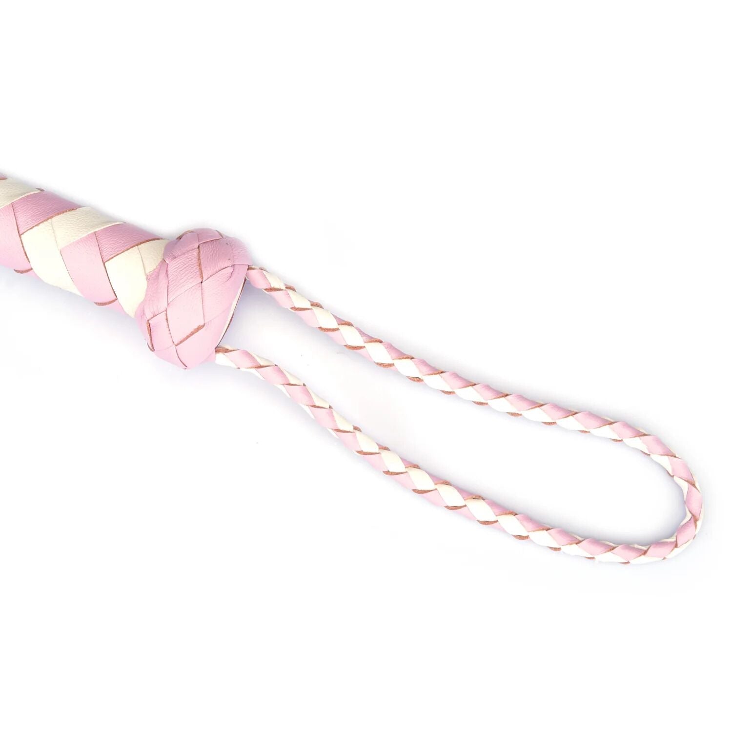 Liebe Seele (Японія) Флогер Liebe Seele White & Pink Leather Whip