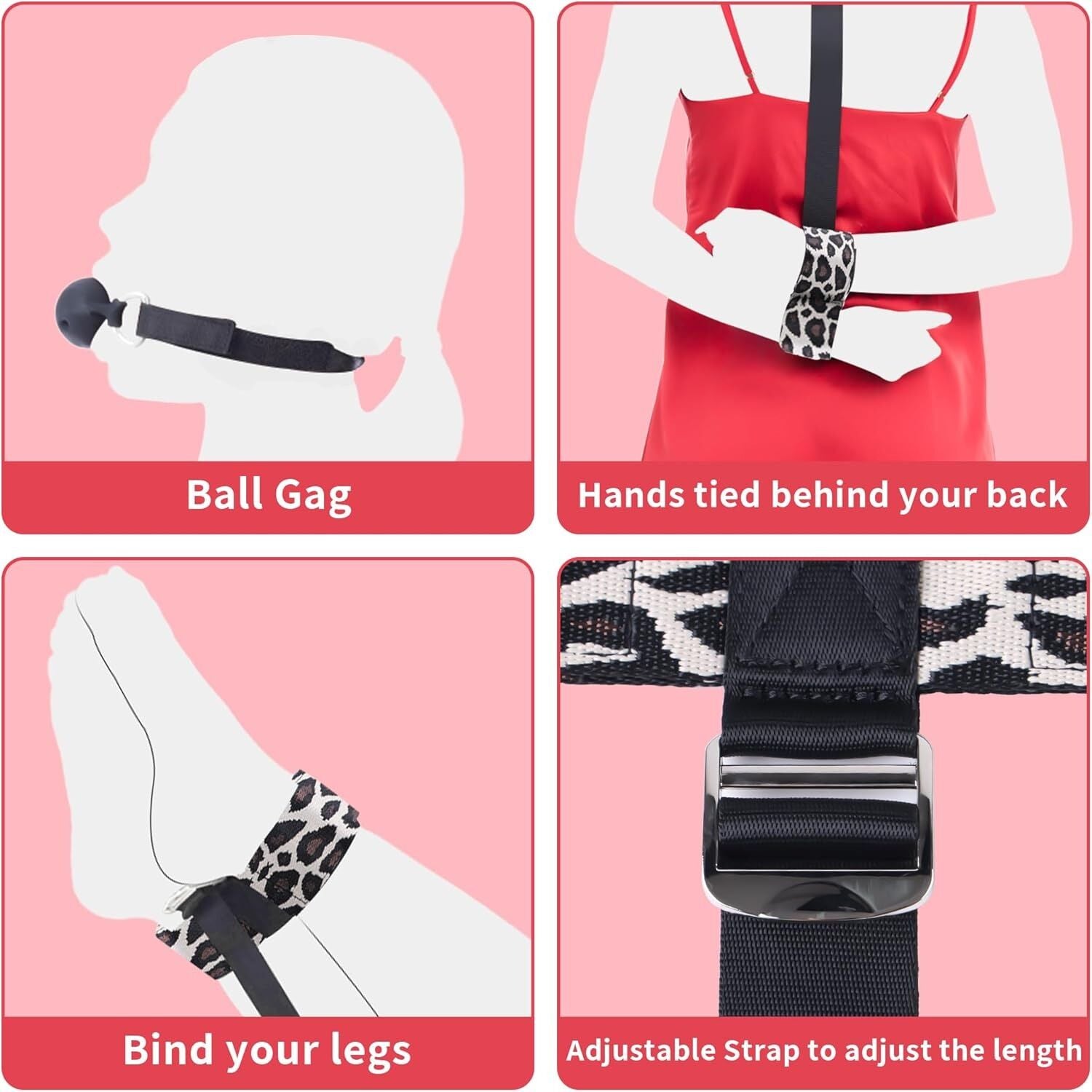 LOCKINK (Китай) БДСМ-набір LOCKINK YEAHWOW Armbinder Restraint Set Black