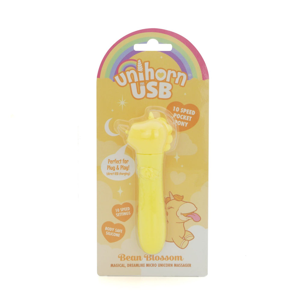 Вібратор-єдиноріжка Unihorn USB Bullet – Bean Blossom, віброкуля, USB-зарядка, 10 режимів
