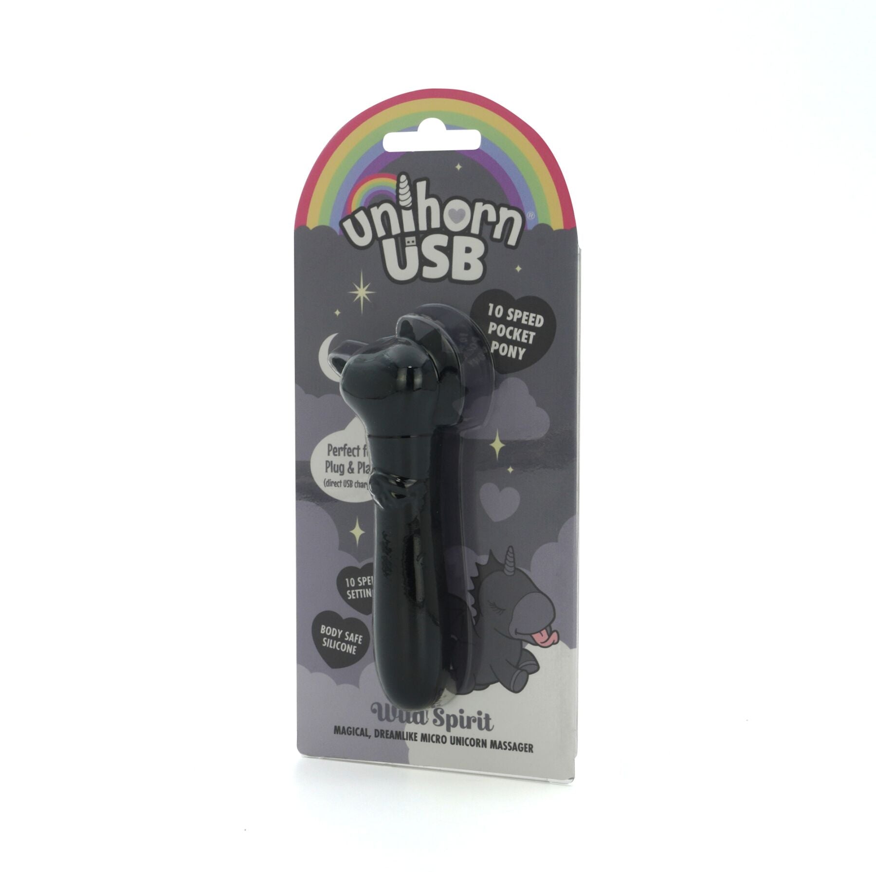 Вібратор-єдиноріжка Unihorn USB Bullet – Wild Spirit, віброкуля, USB-зарядка, 10 режимів