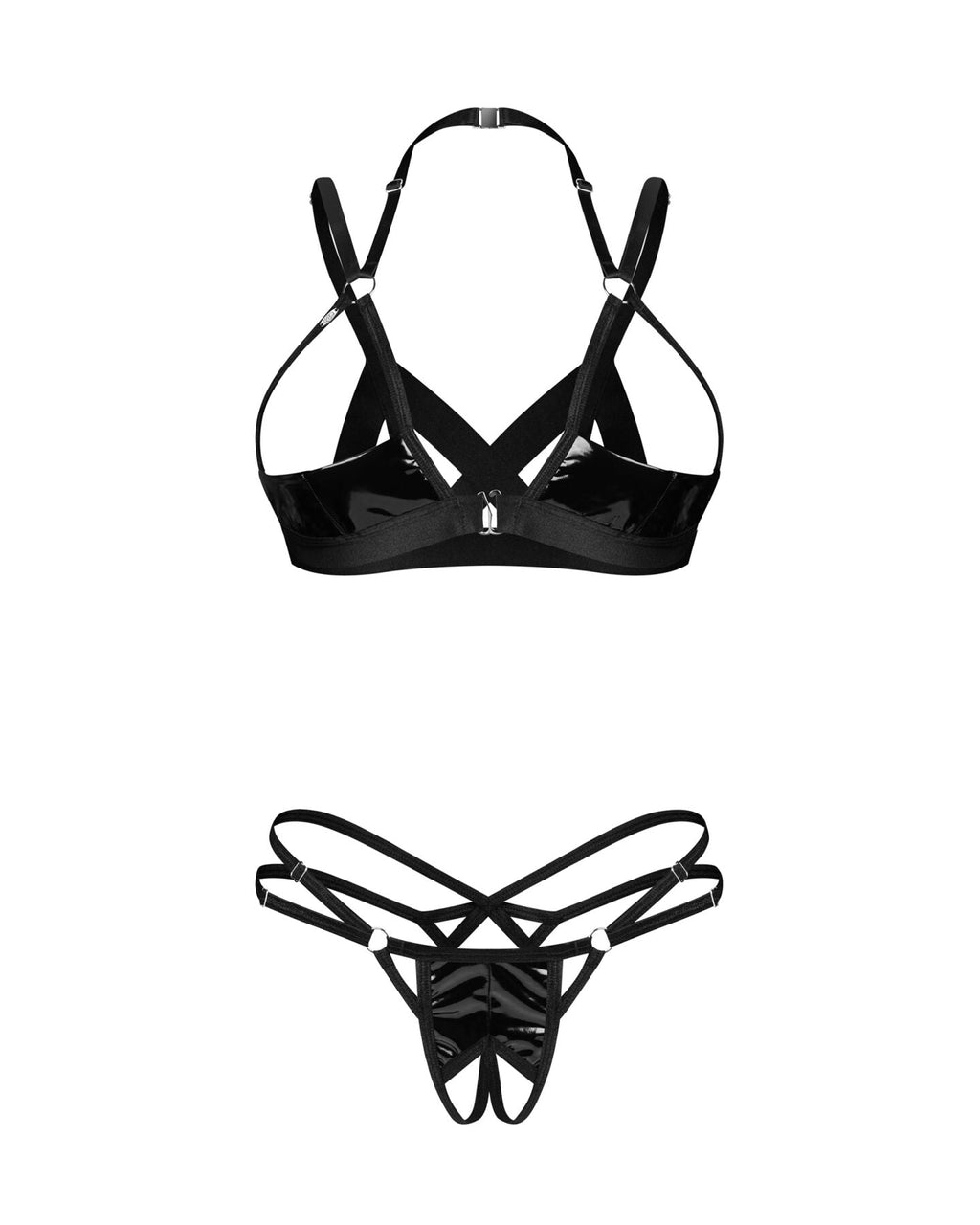 Комплект Obsessive Keira Lise 2-pcs crotchless set L/XL
