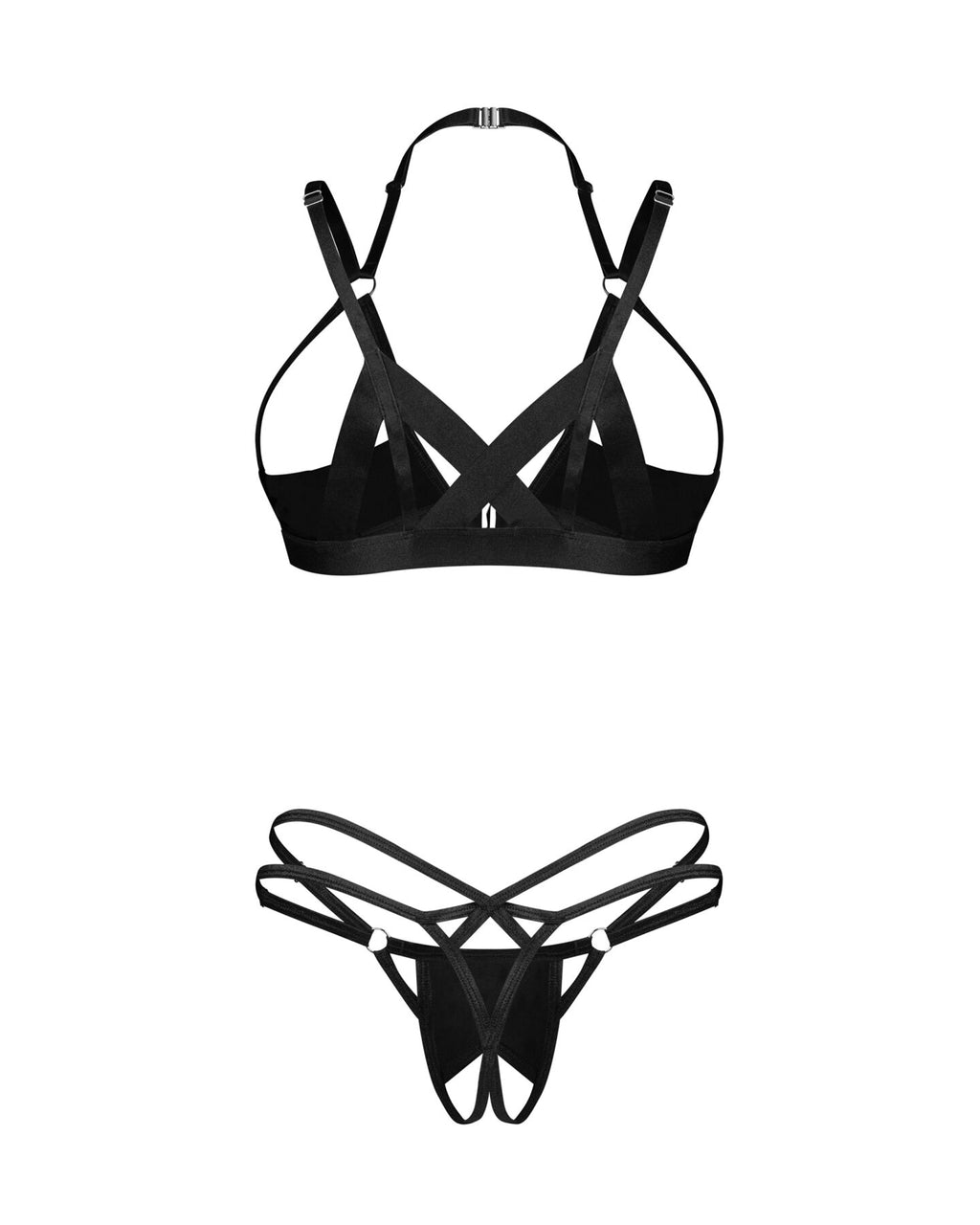 Obsessive (Польща) Комплект Obsessive Keira Lise 2-pcs crotchless set L/XL