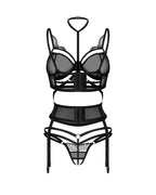 Комплект Obsessive Premisis 3-pcs crotchless set