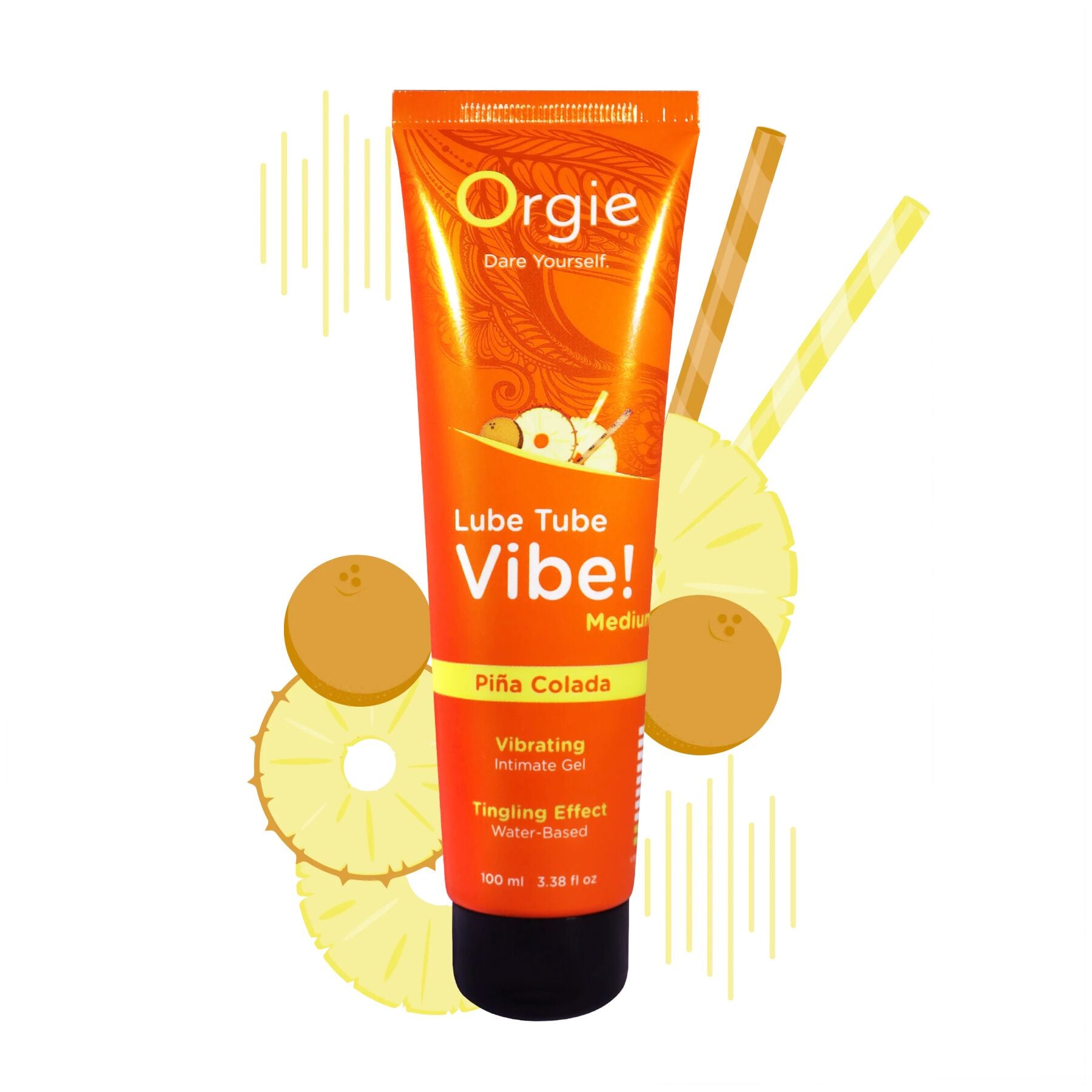 Orgie (Бразилія-Португалія) Вібролубрикант Orgie Lube Tube Vibe! Pina Colada 100 мл