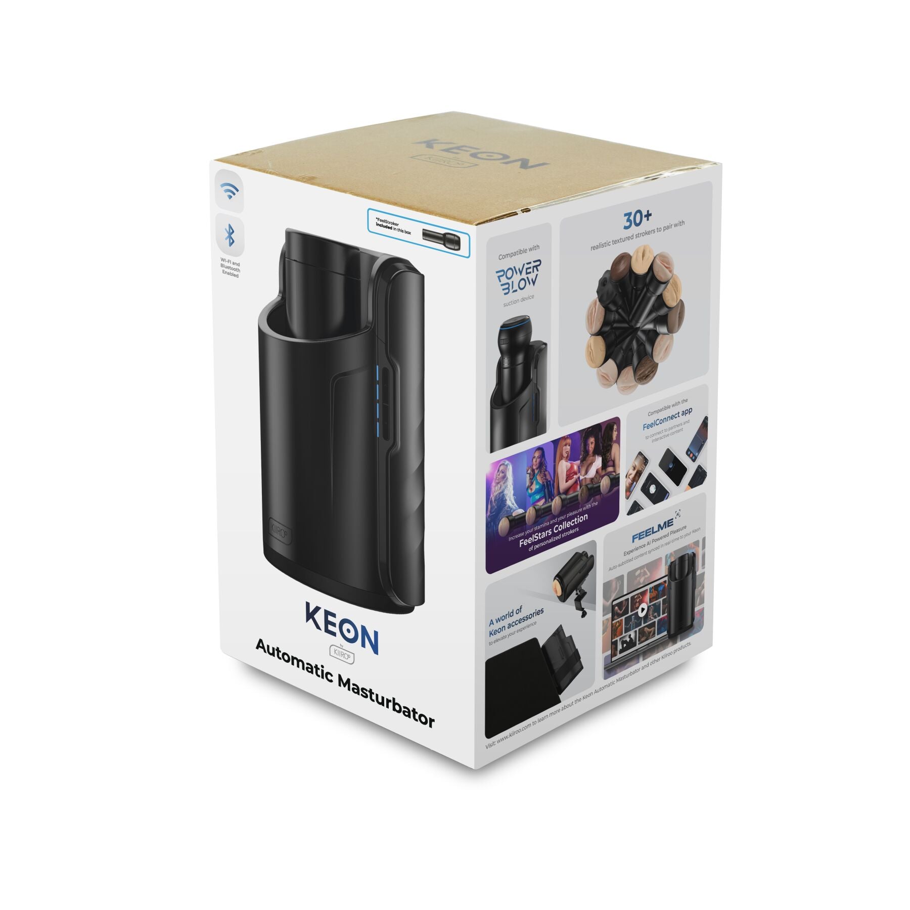 Kiiroo (Нідерланди) Інтерактивна секс-машина для чоловіків Kiiroo Keon Wi-Fi Combo Set з мастурбатором